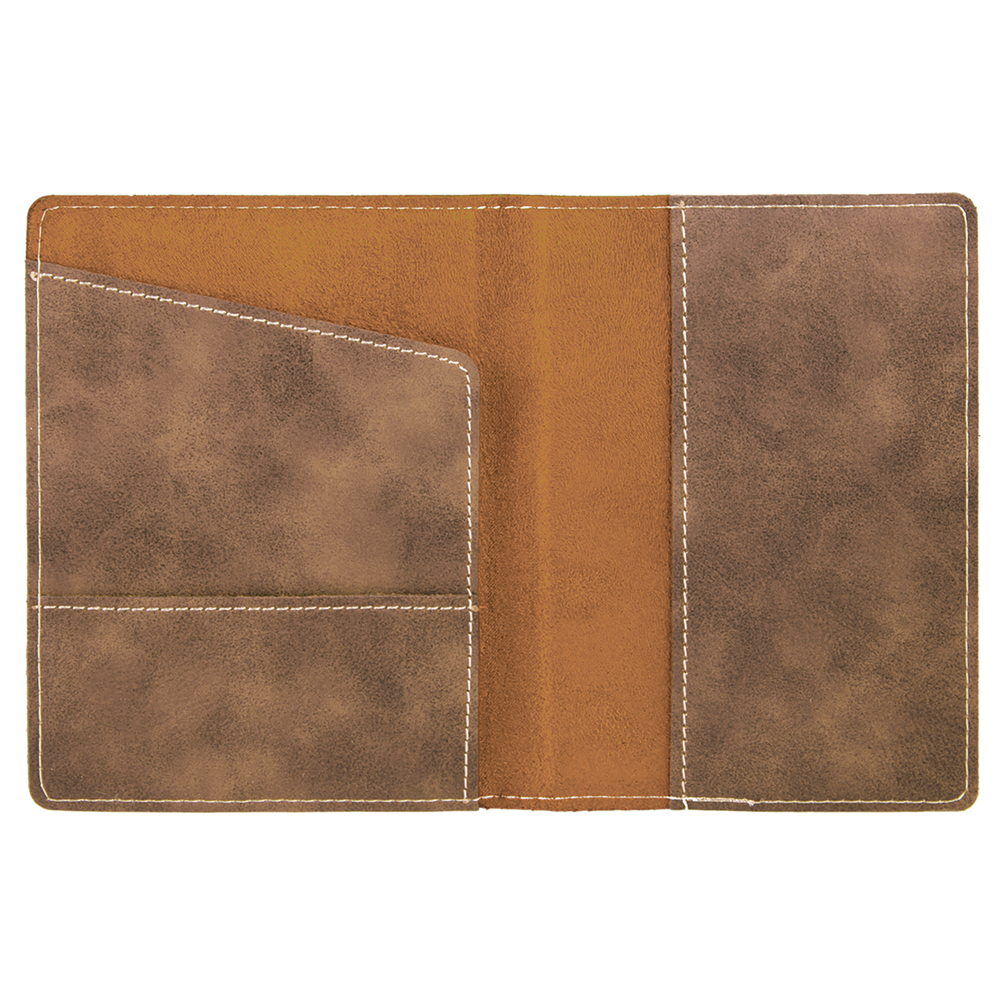 4 1/4" x 5 1/2" Custom Engraved Leatherette Passport Holder