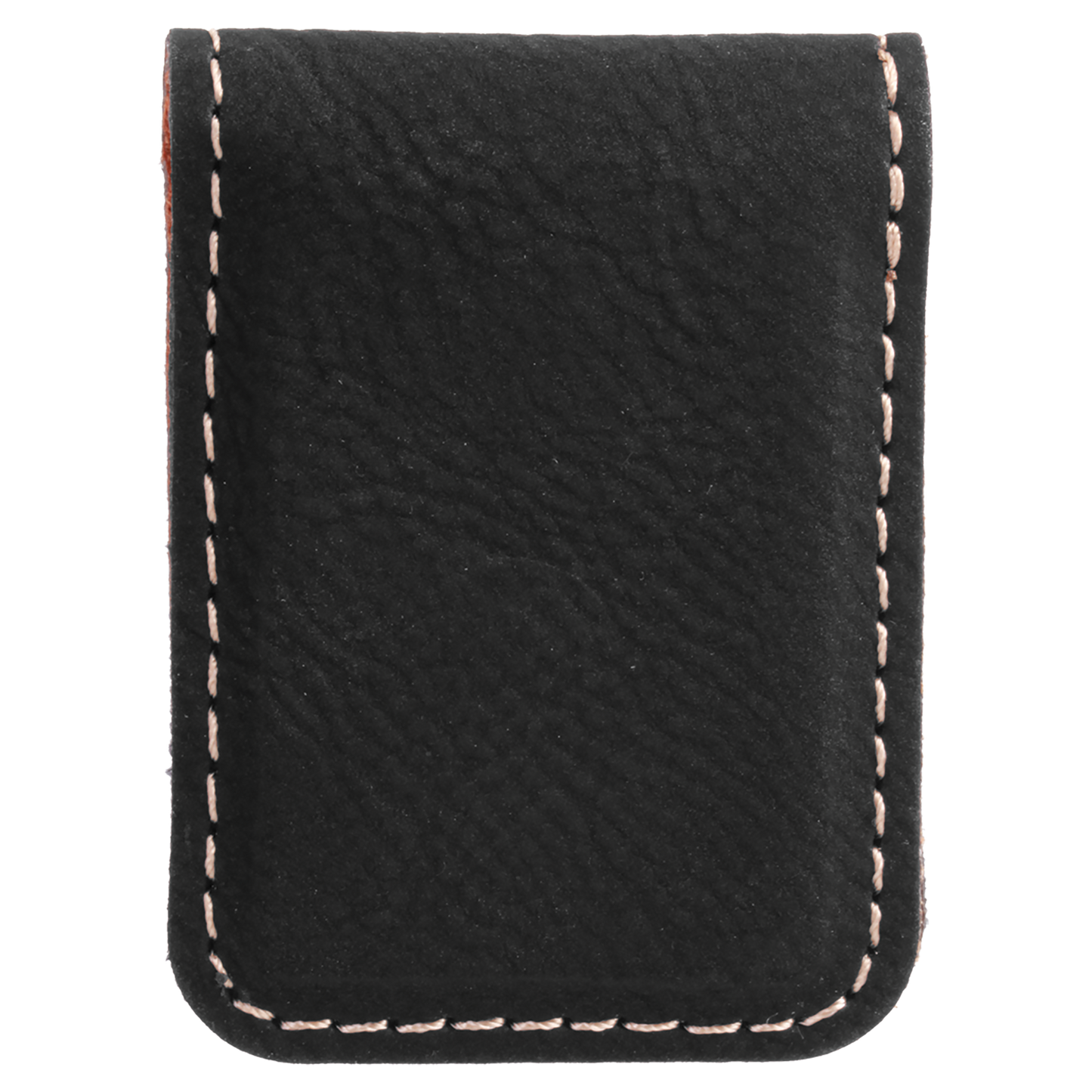 1 3/4" x 2 1/2" Laserable Leatherette Money Clip