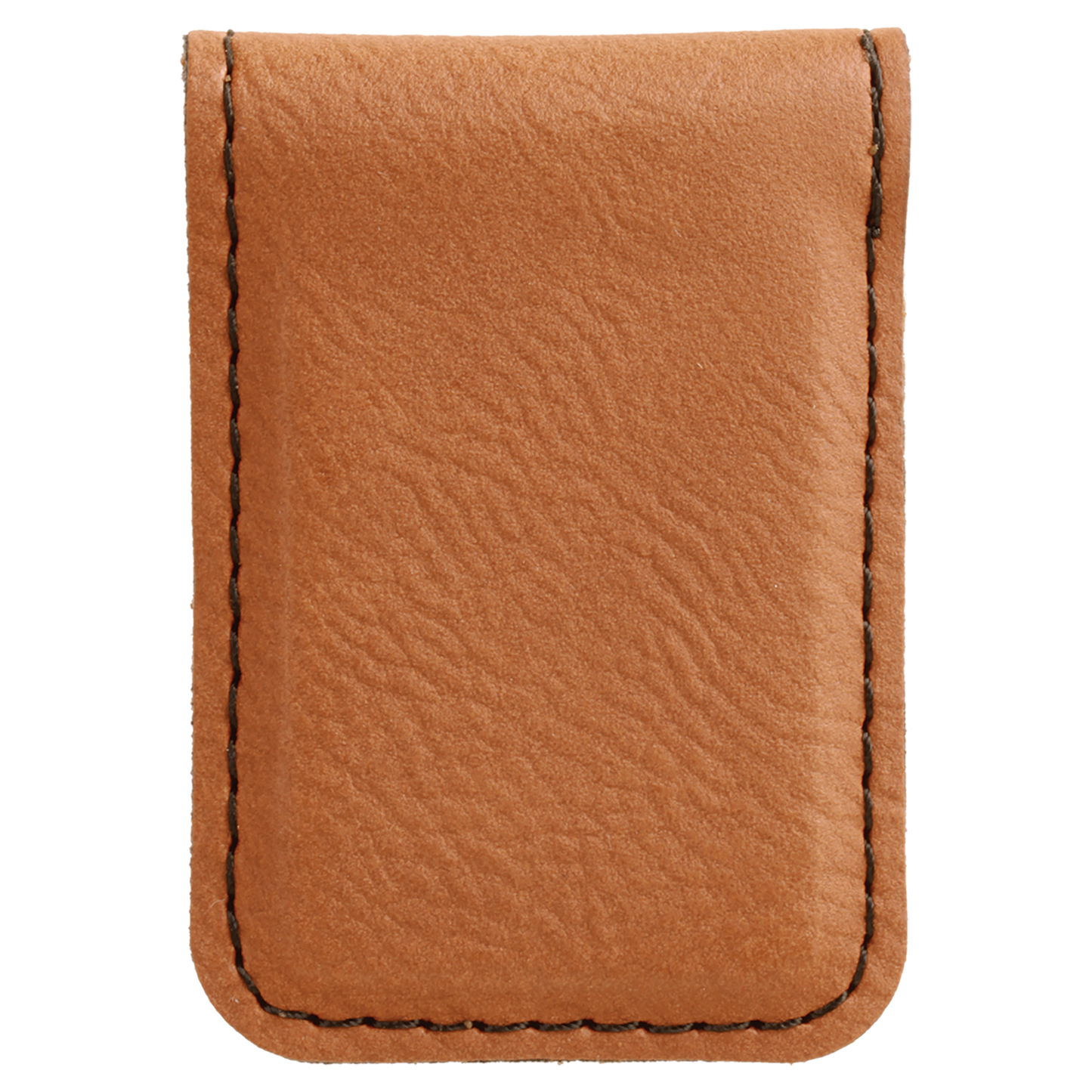 1 3/4" x 2 1/2" Laserable Leatherette Money Clip