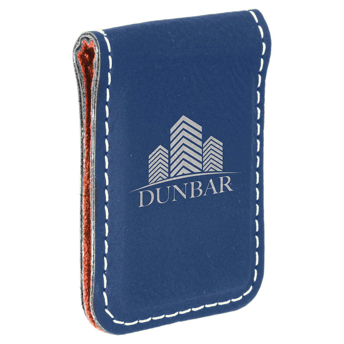 1 3/4" x 2 1/2" Laserable Leatherette Money Clip
