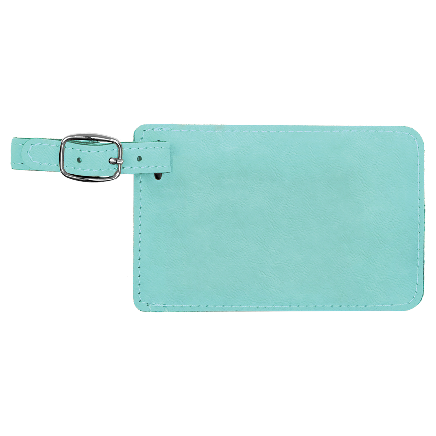 4 1/4" x 2 3/4" Custom Engraved Leatherette Luggage Tag