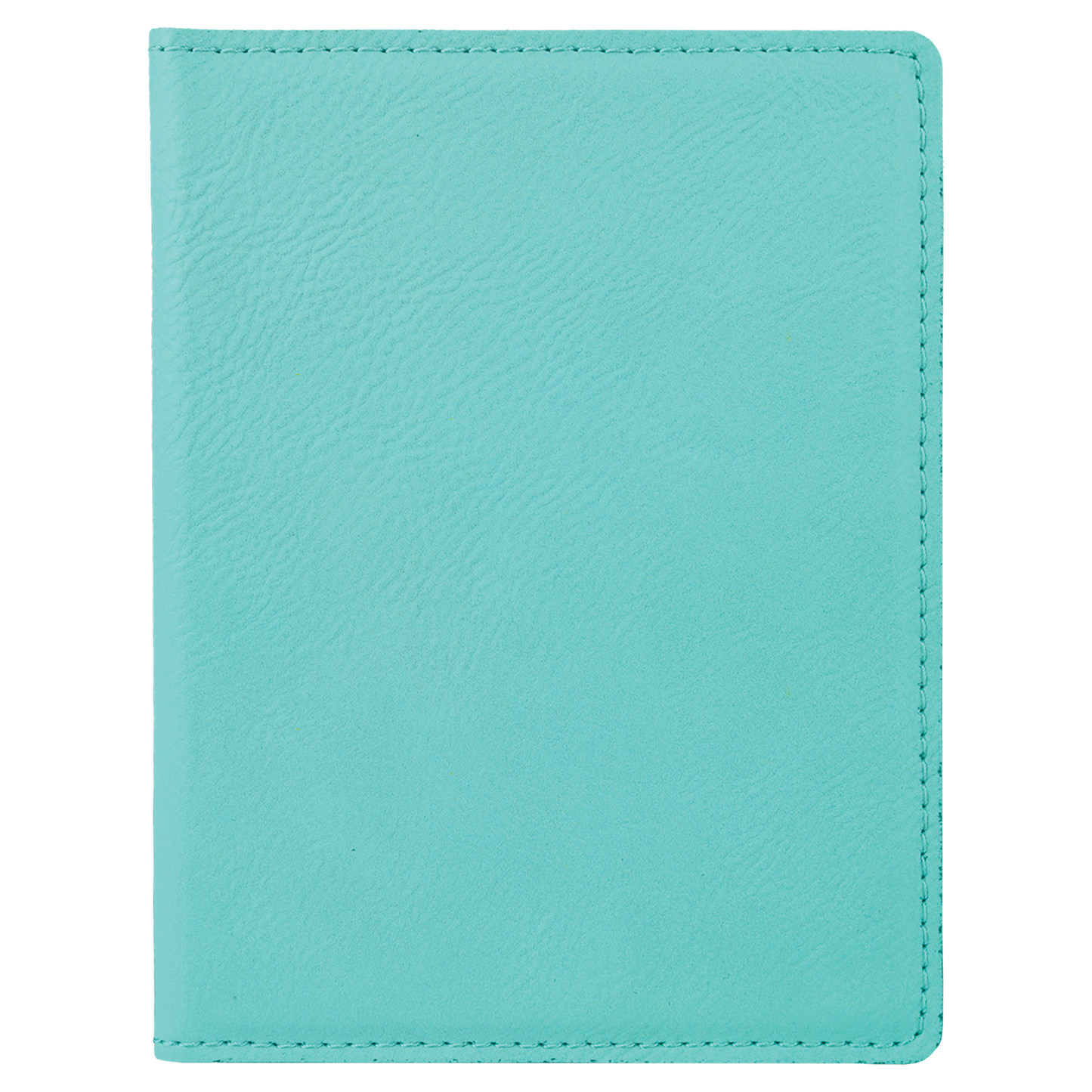 4 1/4" x 5 1/2" Custom Engraved Leatherette Passport Holder