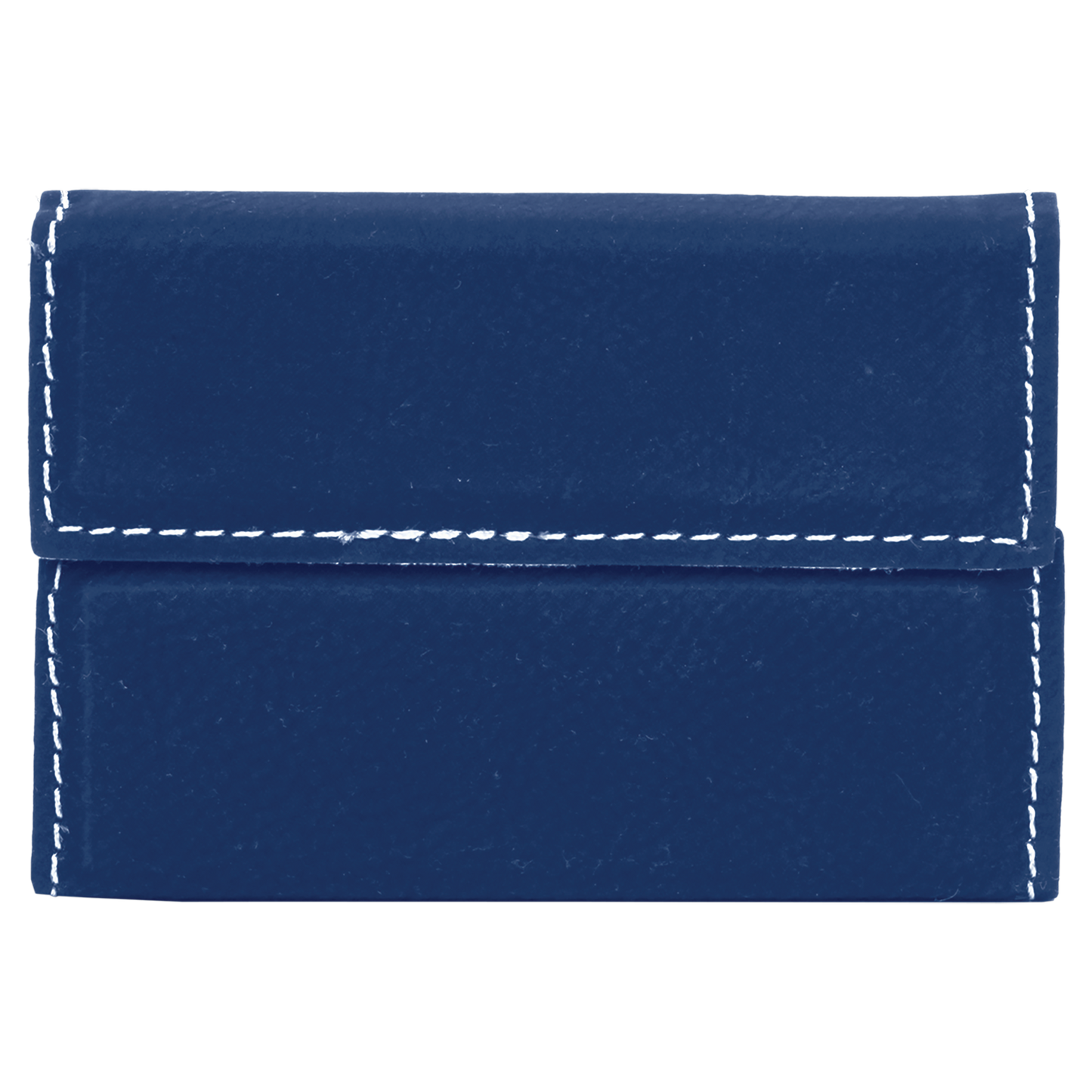 3 3/4" x 2 3/4" Custom Engraved Leatherette Hard Business Card Holder