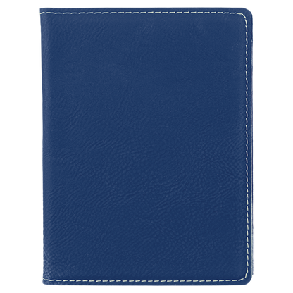 4 1/4" x 5 1/2" Custom Engraved Leatherette Passport Holder