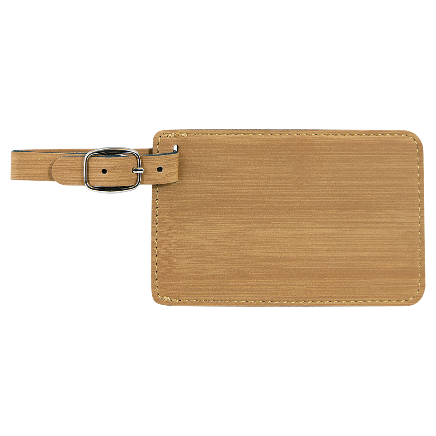 4 1/4" x 2 3/4" Custom Engraved Leatherette Luggage Tag