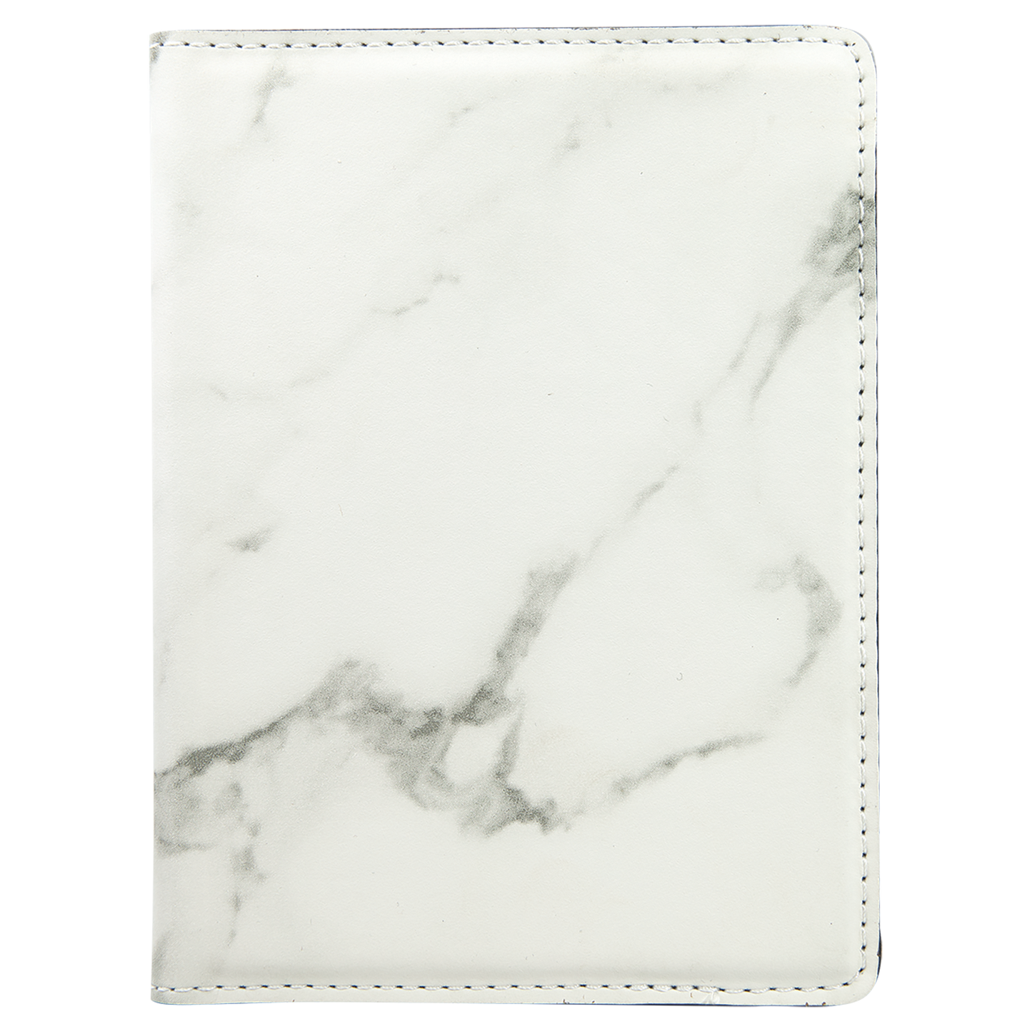 4 1/4" x 5 1/2" Custom Engraved Leatherette Passport Holder