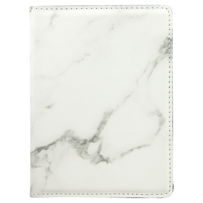 4 1/4" x 5 1/2" Custom Engraved Leatherette Passport Holder