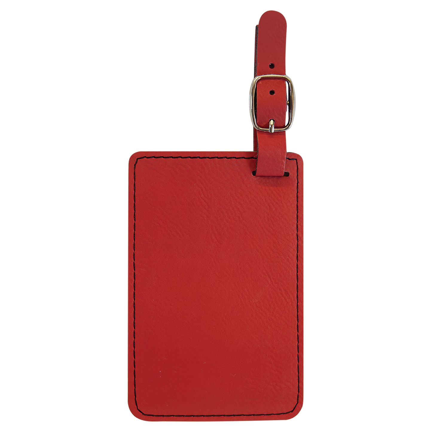 4 1/4" x 2 3/4" Custom Engraved Leatherette Luggage Tag