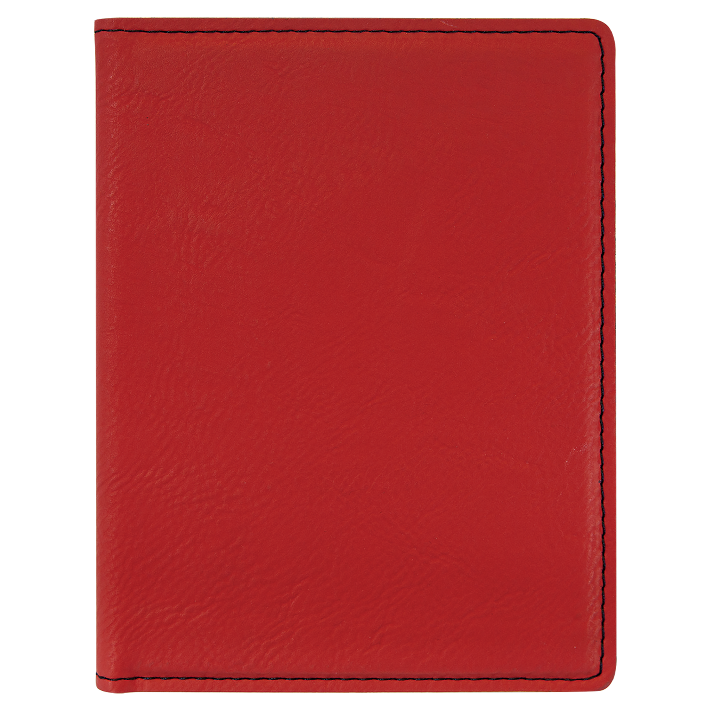 4 1/4" x 5 1/2" Custom Engraved Leatherette Passport Holder