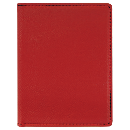 4 1/4" x 5 1/2" Custom Engraved Leatherette Passport Holder