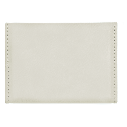 3 3/4" x 2 3/4" Custom Engraved Leatherette Hard Business Card Holder