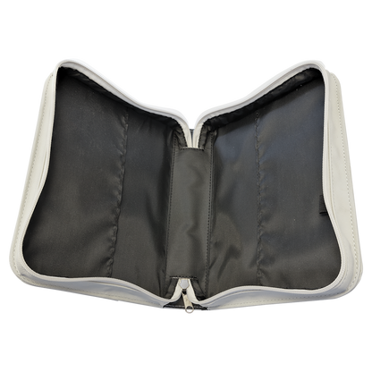 6 3/4" x 9 1/4" Leatherette Book/Bible Cover with Handle & Zipper