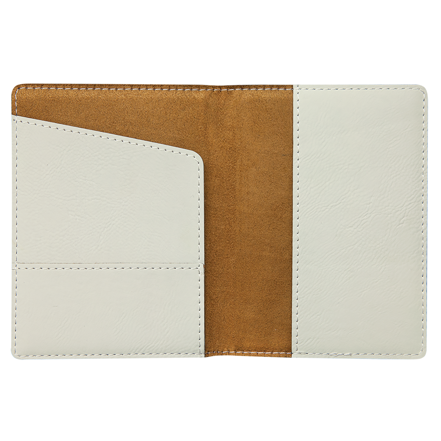 4 1/4" x 5 1/2" Custom Engraved Leatherette Passport Holder