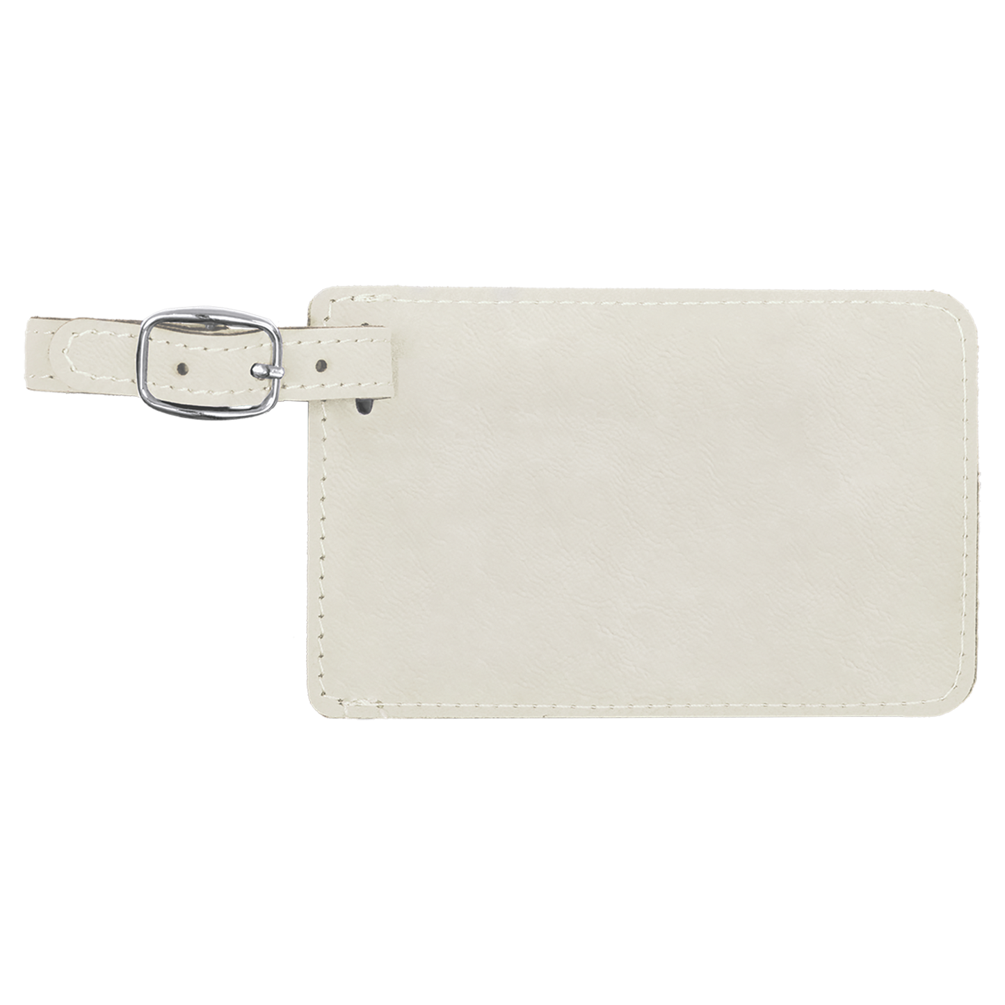 4 1/4" x 2 3/4" Custom Engraved Leatherette Luggage Tag