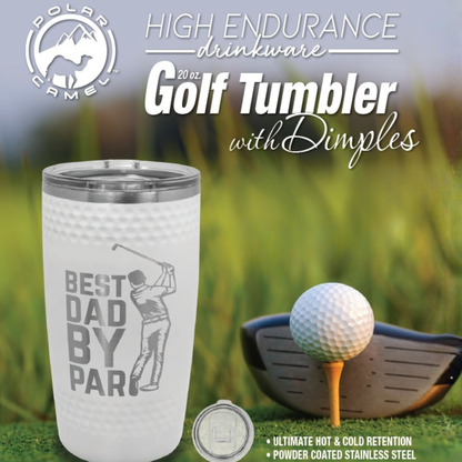 Custom Laser Engraved 20oz Golf Themed Tumbler - Upload Your Logo, Brand, or Image