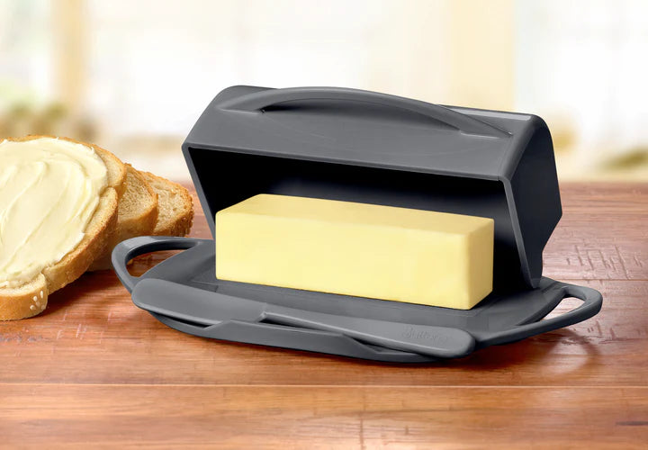 Butterie Butter Dish with attached Flip-Top Lid
