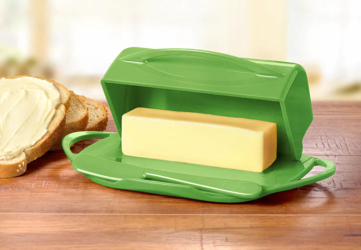 Butterie Butter Dish with attached Flip-Top Lid