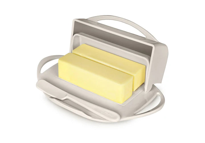 Butterie Butter Dish with attached Flip-Top Lid