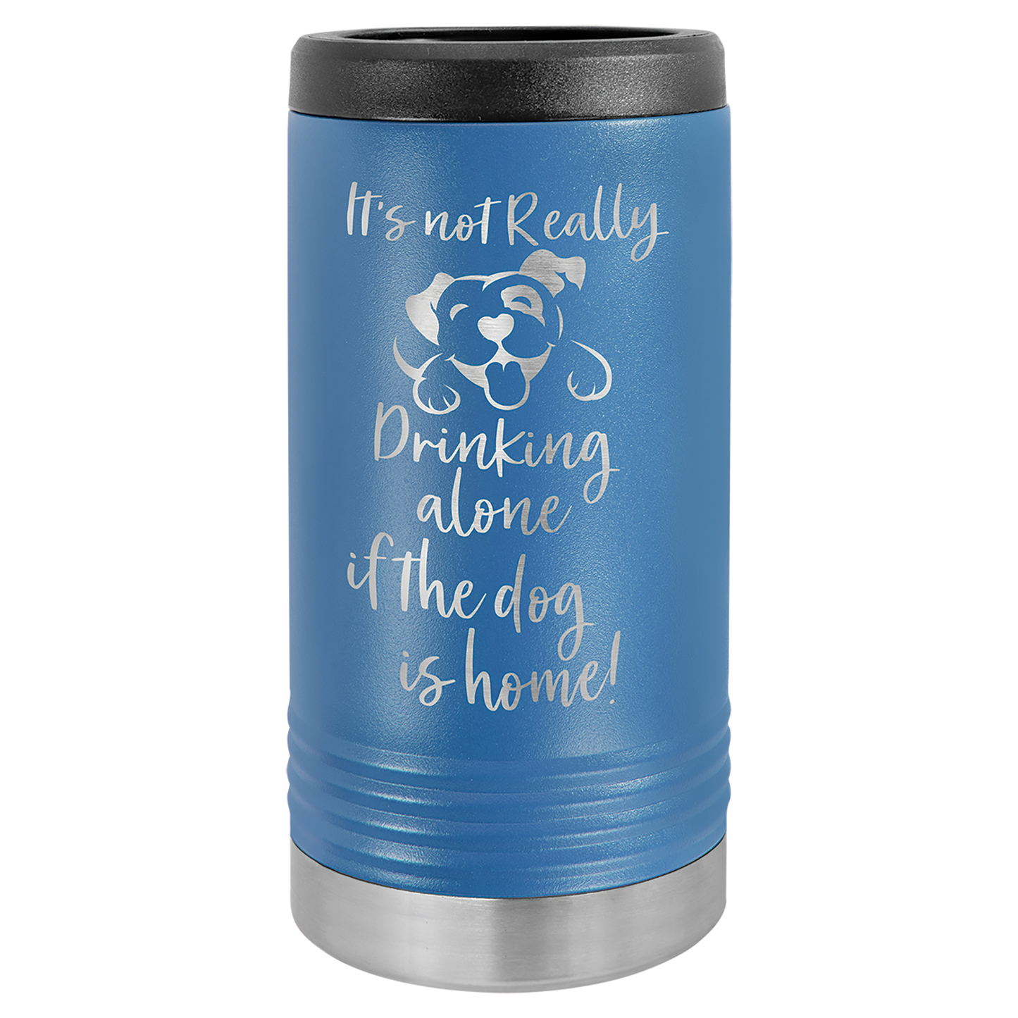 Custom Laser Engraved Stainless Slim Beverage Holder - Upload Your Logo, Brand, or Image