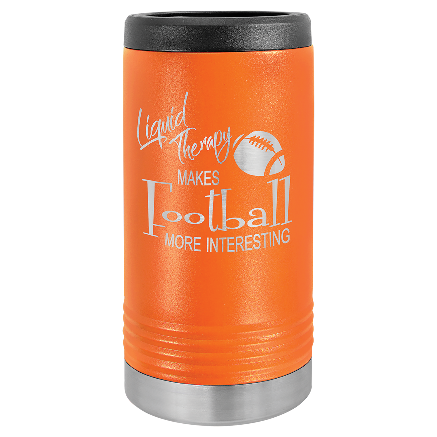 Custom Laser Engraved Stainless Slim Beverage Holder - Upload Your Logo, Brand, or Image