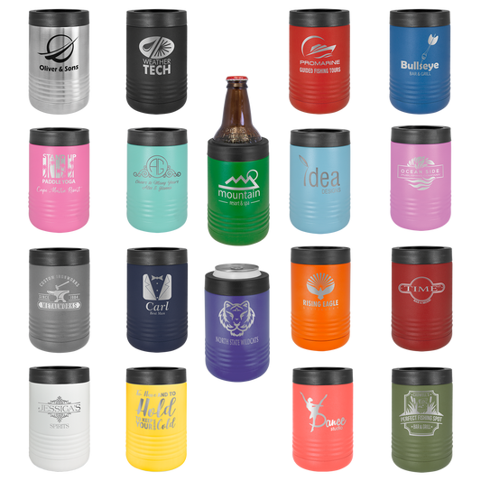 Custom Laser Engraved Stainless Beverage Holder - Upload Your Logo, Brand, or Image