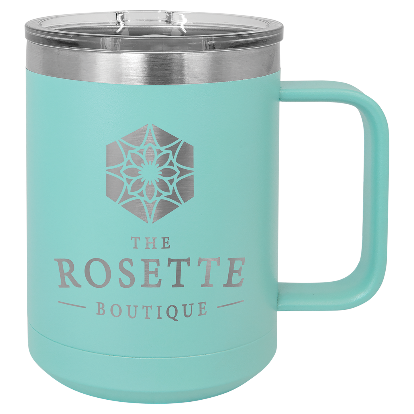 Custom Laser Engraved Powder-Coated Stainless Steel Coffee Mug - Upload Your Logo, Brand, or Image