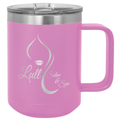 Custom Laser Engraved Powder-Coated Stainless Steel Coffee Mug - Upload Your Logo, Brand, or Image