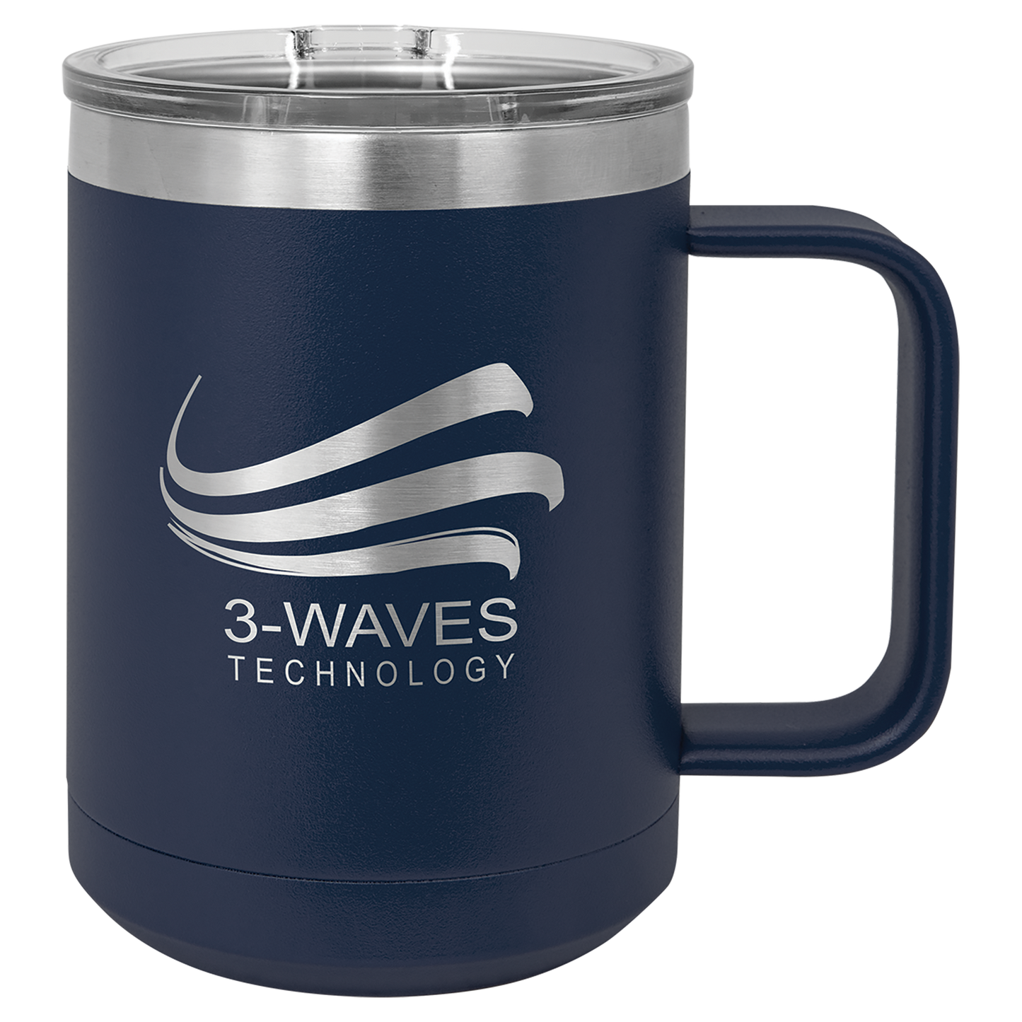 Custom Laser Engraved Powder-Coated Stainless Steel Coffee Mug - Upload Your Logo, Brand, or Image
