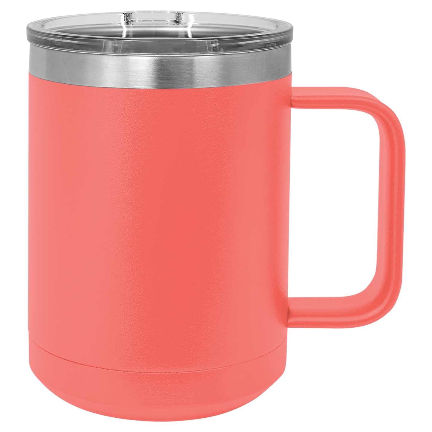 Custom Laser Engraved Powder-Coated Stainless Steel Coffee Mug - Upload Your Logo, Brand, or Image