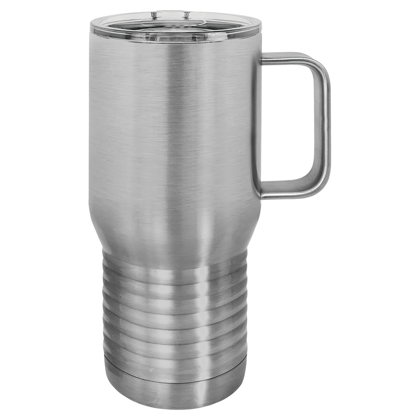 Custom Branded 20 oz Powder-Coated Stainless Steel Travel Mug - Laser Engraved