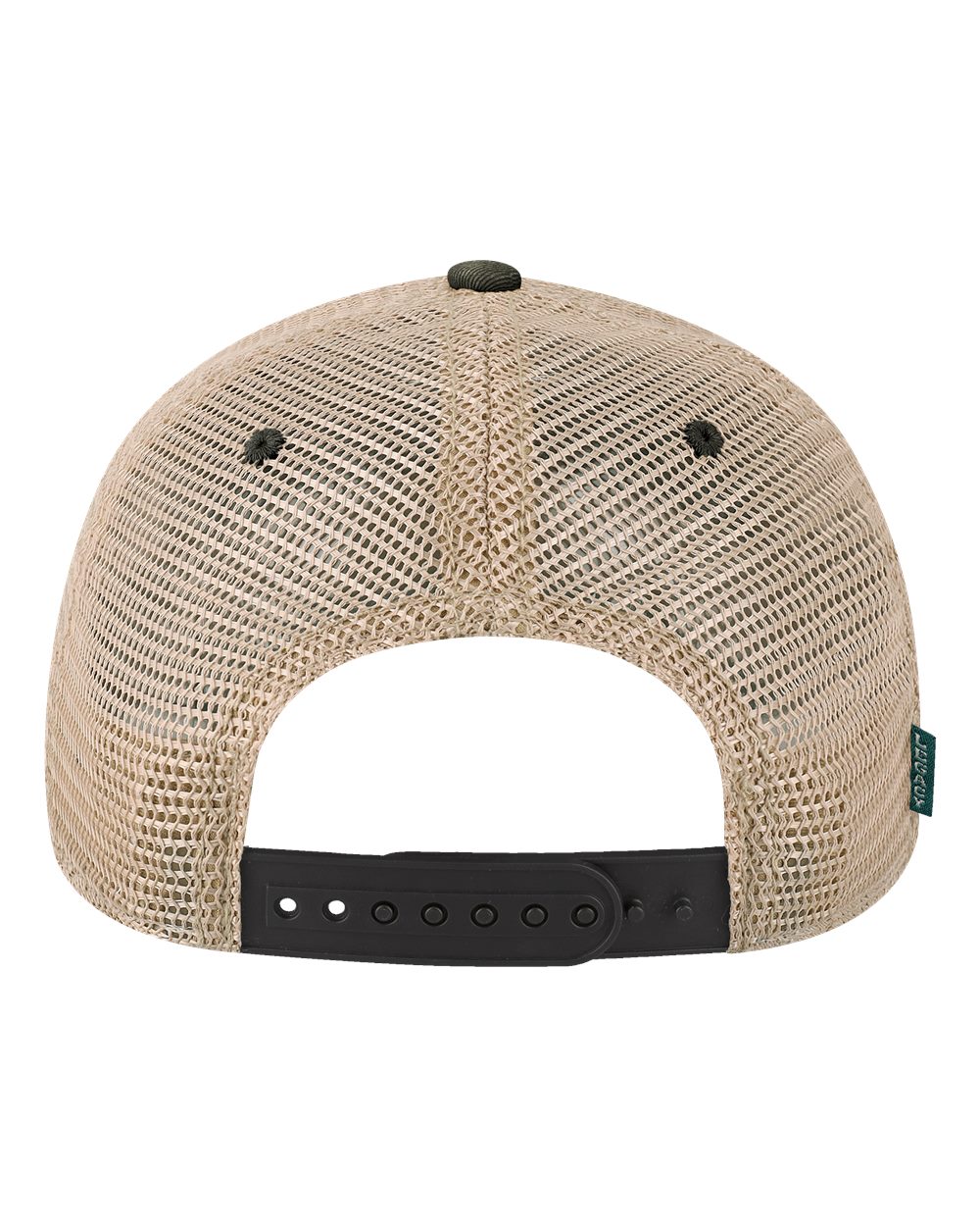 Legacy Youth Snap-back Truckers Hat with Custom Branded Laser Engraved Leatherette Patch