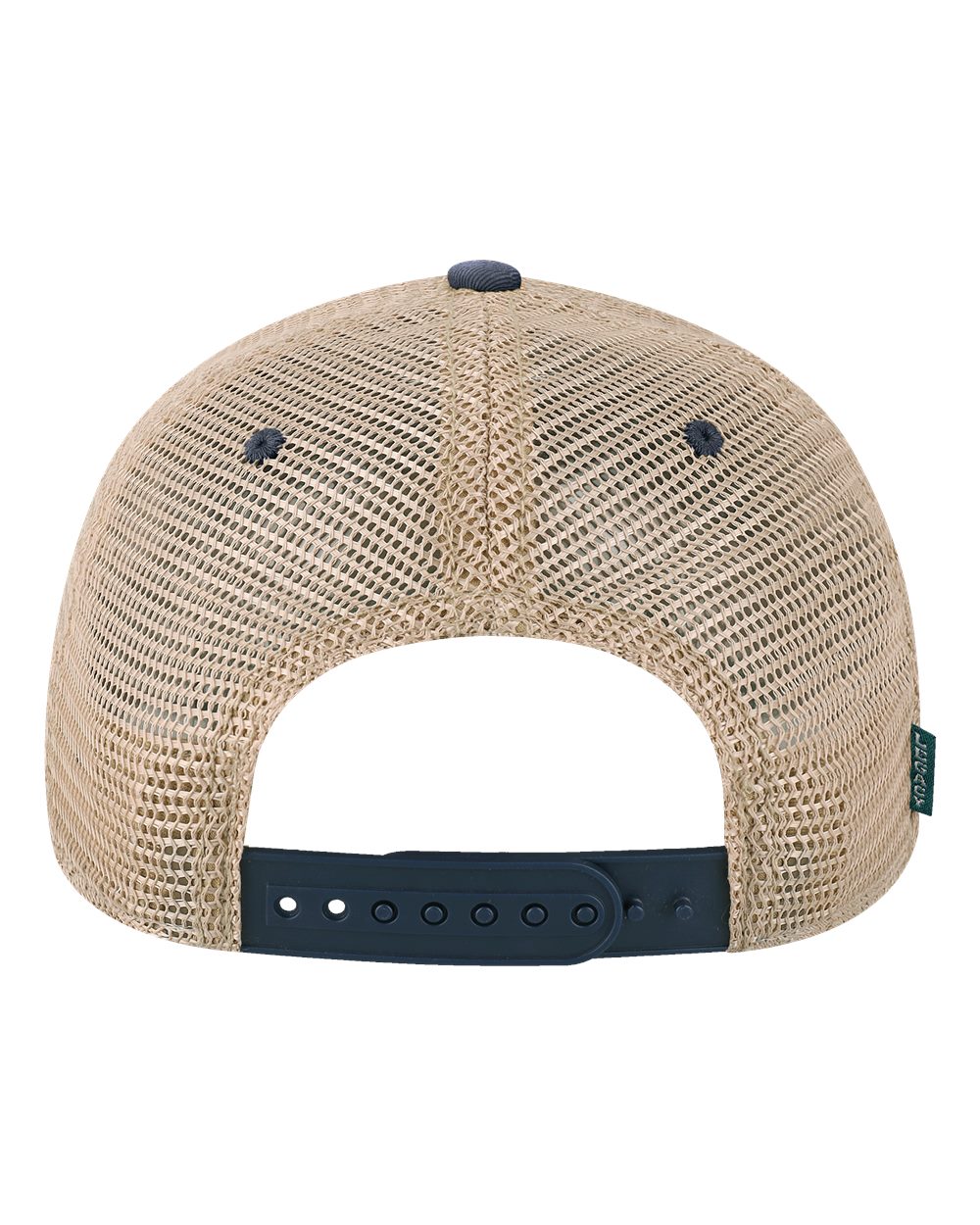 Legacy Youth Snap-back Truckers Hat with Custom Branded Laser Engraved Leatherette Patch