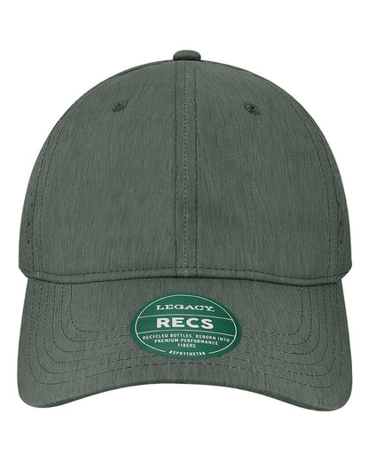 Legacy RECS Reclaim Sports Mesh Adjustable Hat with Custom Engraved Leatherette Patch