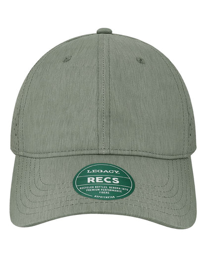Legacy RECS Reclaim Sports Mesh Adjustable Hat with Custom Engraved Leatherette Patch