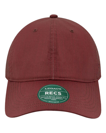 Legacy RECS Reclaim Sports Mesh Adjustable Hat with Custom Engraved Leatherette Patch