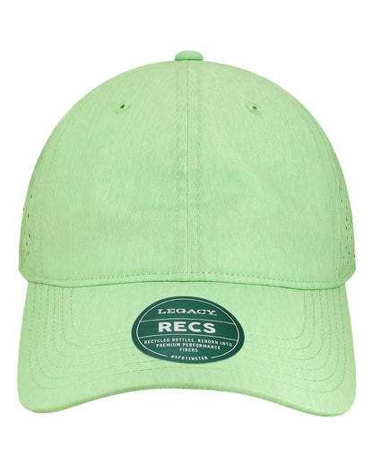 Legacy RECS Reclaim Sports Mesh Adjustable Hat with Custom Engraved Leatherette Patch