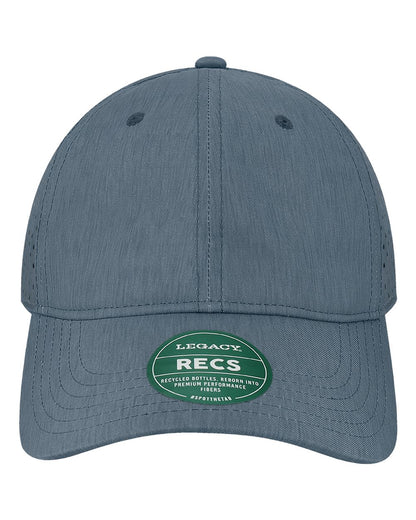 Legacy RECS Reclaim Sports Mesh Adjustable Hat with Custom Engraved Leatherette Patch