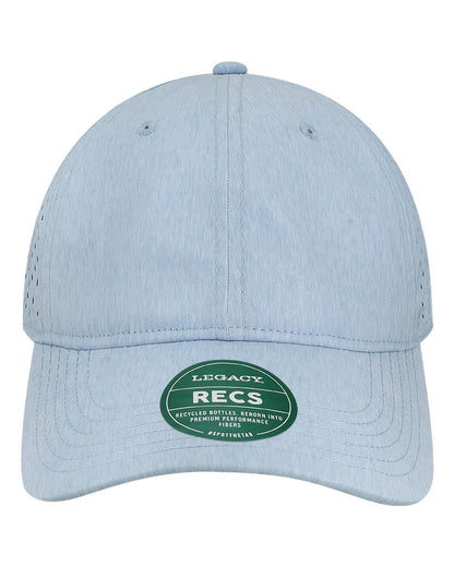 Legacy RECS Reclaim Sports Mesh Adjustable Hat with Custom Engraved Leatherette Patch