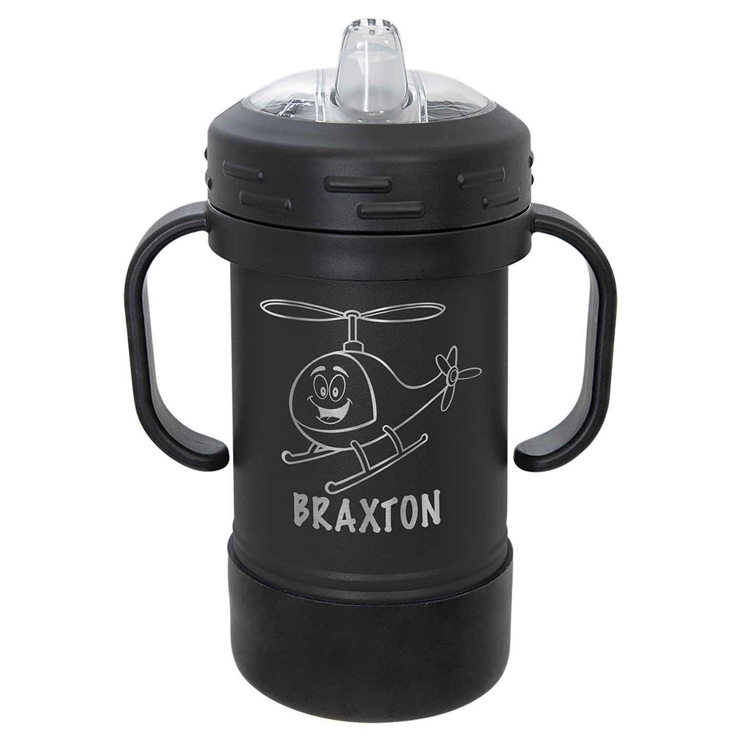 Custom Laser Engraved 10oz Stainless Steel Sippy Cup - Upload Your Logo, Brand, or Image
