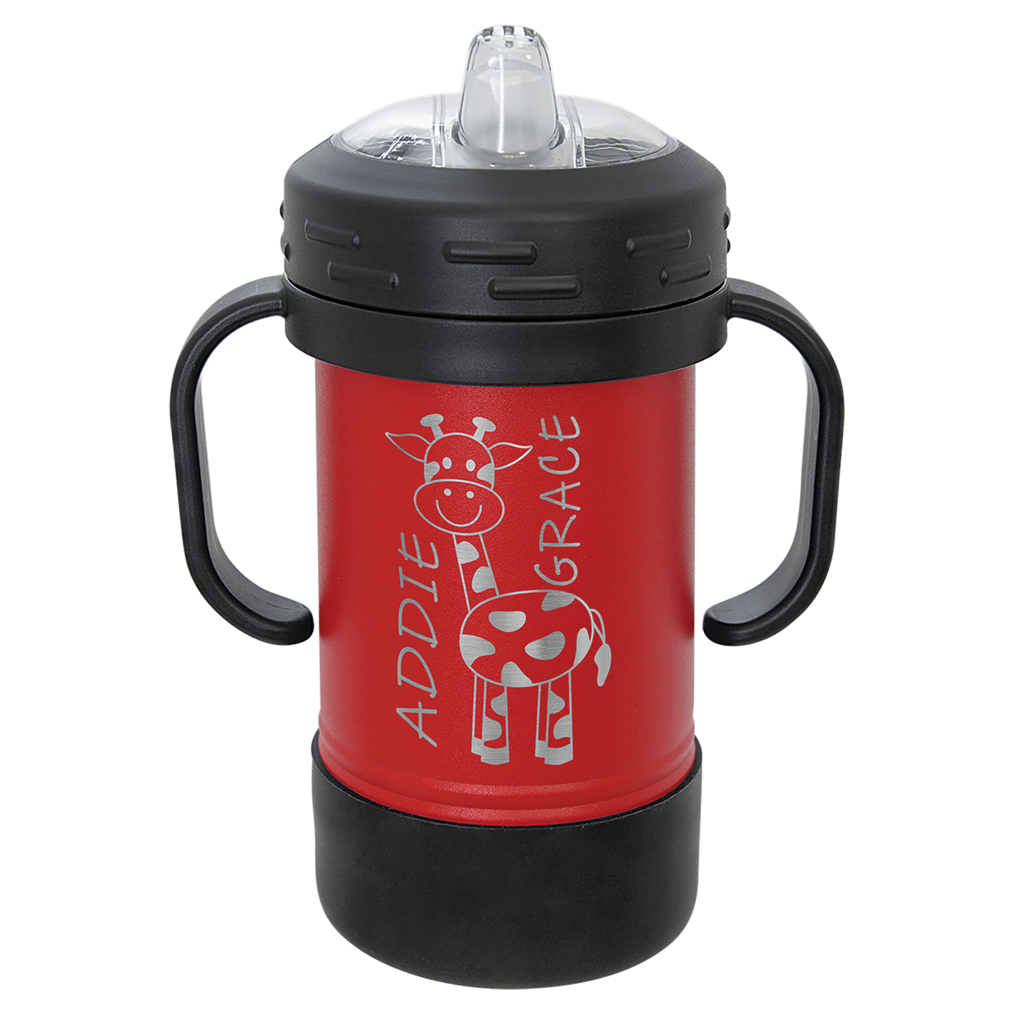 Custom Laser Engraved 10oz Stainless Steel Sippy Cup - Upload Your Logo, Brand, or Image