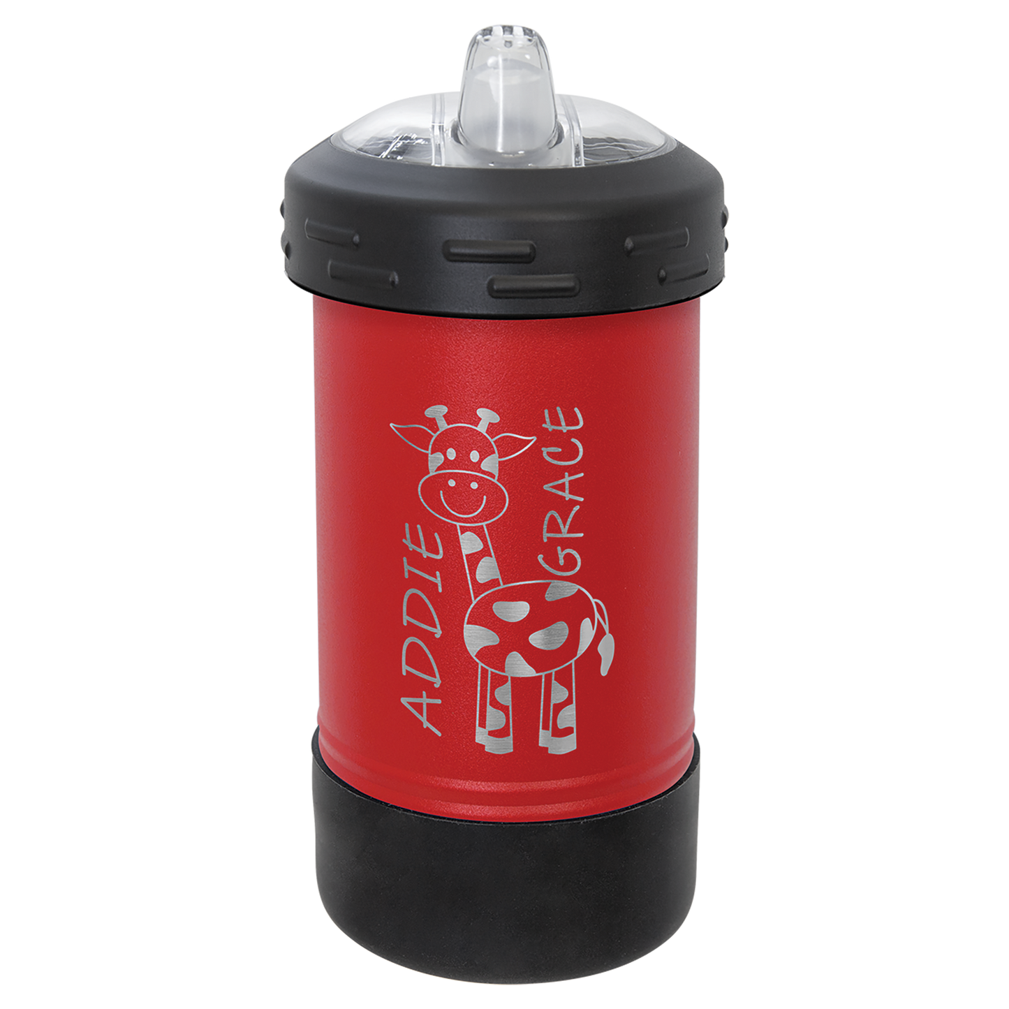 Custom Laser Engraved 10oz Stainless Steel Sippy Cup - Upload Your Logo, Brand, or Image