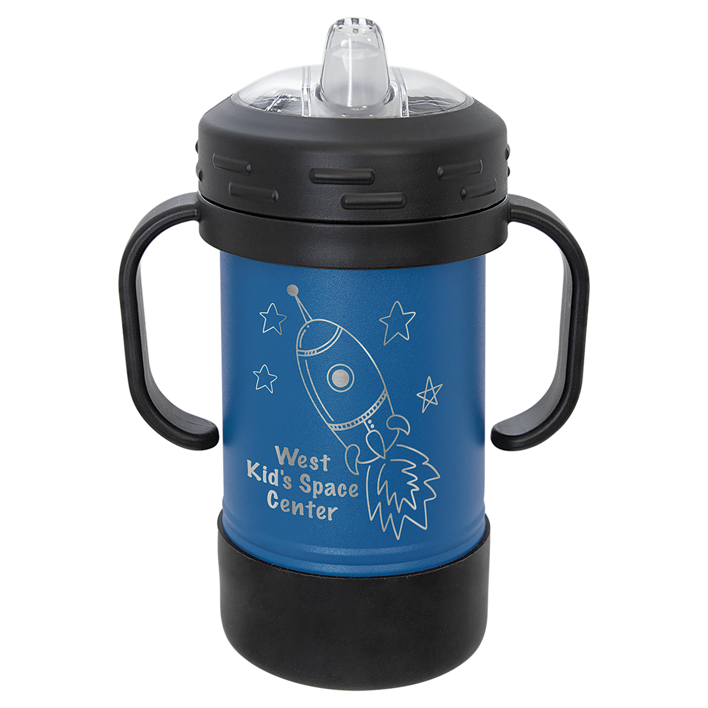 Custom Laser Engraved 10oz Stainless Steel Sippy Cup - Upload Your Logo, Brand, or Image