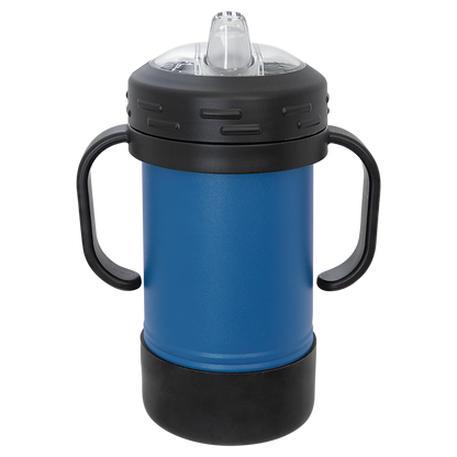 Custom Laser Engraved 10oz Stainless Steel Sippy Cup - Upload Your Logo, Brand, or Image