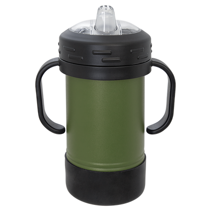 Custom Laser Engraved 10oz Stainless Steel Sippy Cup - Upload Your Logo, Brand, or Image