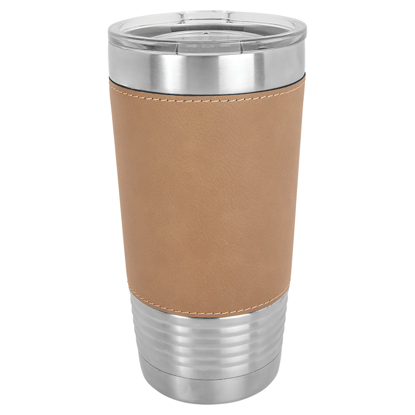Custom Laser Engraved 20oz Stainless Steel Leatherette Tumbler - Upload Your Logo, Brand, or Image