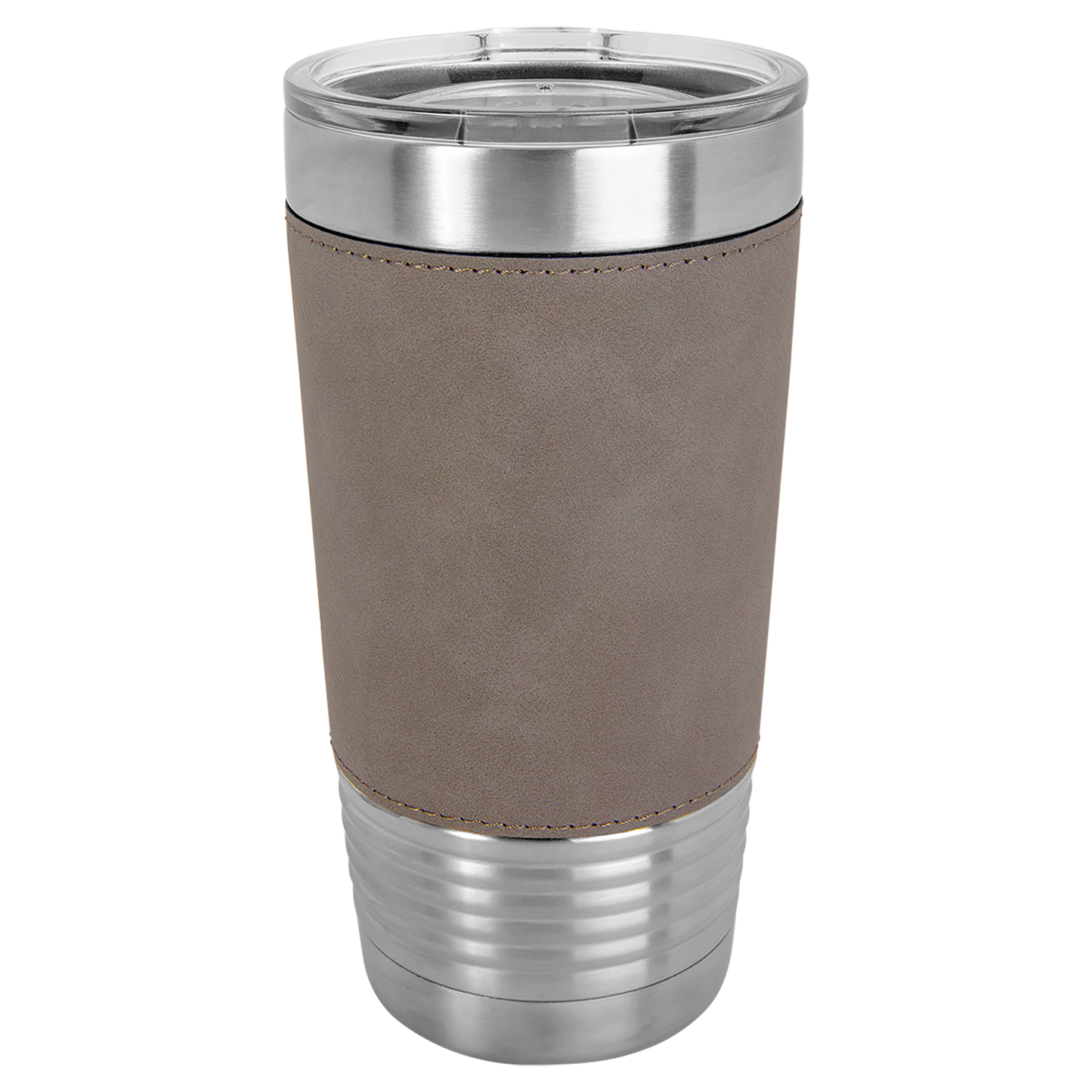 Custom Laser Engraved 20oz Stainless Steel Leatherette Tumbler - Upload Your Logo, Brand, or Image