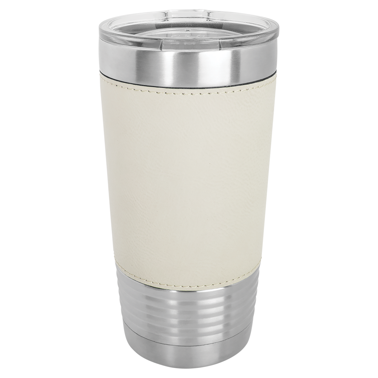 Custom Laser Engraved 20oz Stainless Steel Leatherette Tumbler - Upload Your Logo, Brand, or Image