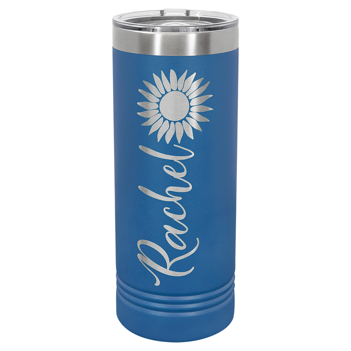 Custom Laser Engraved 22oz Stainless Steel Skinny Tumbler - Upload Your Logo, Brand, or Image