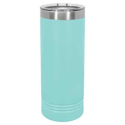 Custom Laser Engraved 22oz Stainless Steel Skinny Tumbler - Upload Your Logo, Brand, or Image