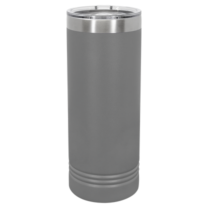 Custom Laser Engraved 22oz Stainless Steel Skinny Tumbler - Upload Your Logo, Brand, or Image
